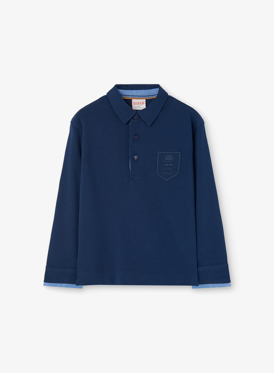 Cotton long sleeves polo