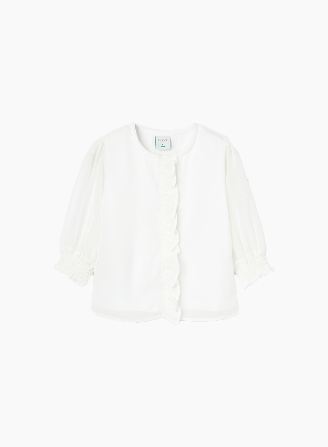 Blouse with ruffles