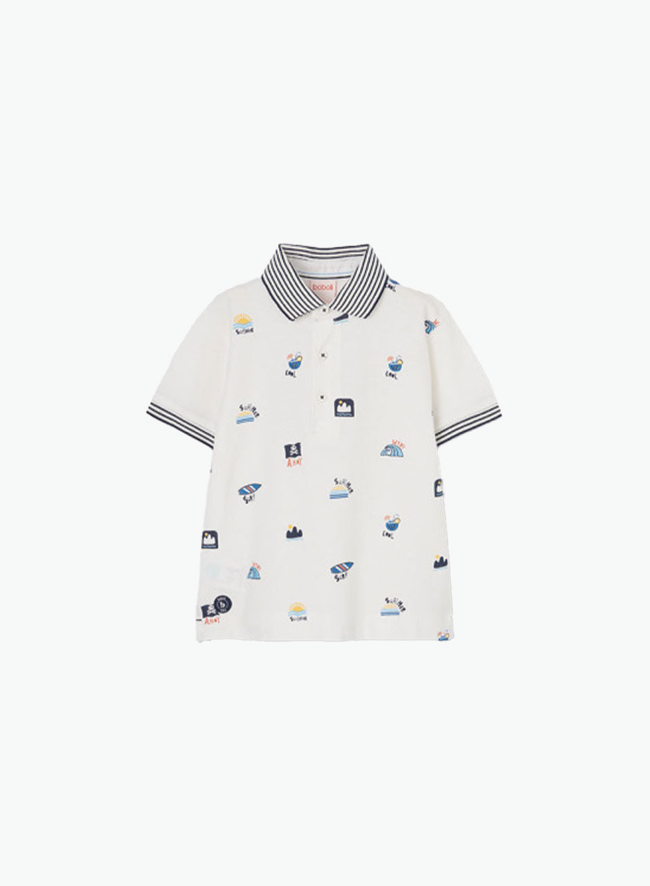 Boys' basic polo "Beach"