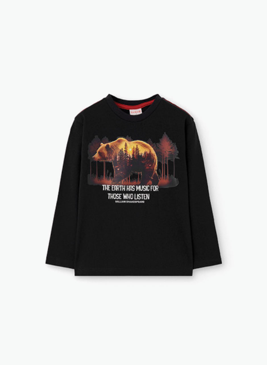 Knitted long sleeve shirt