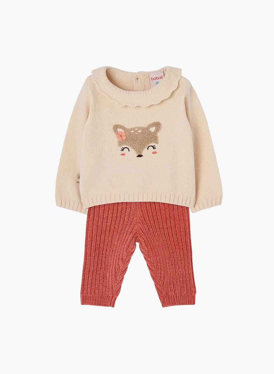 Warm and soft set for baby girl