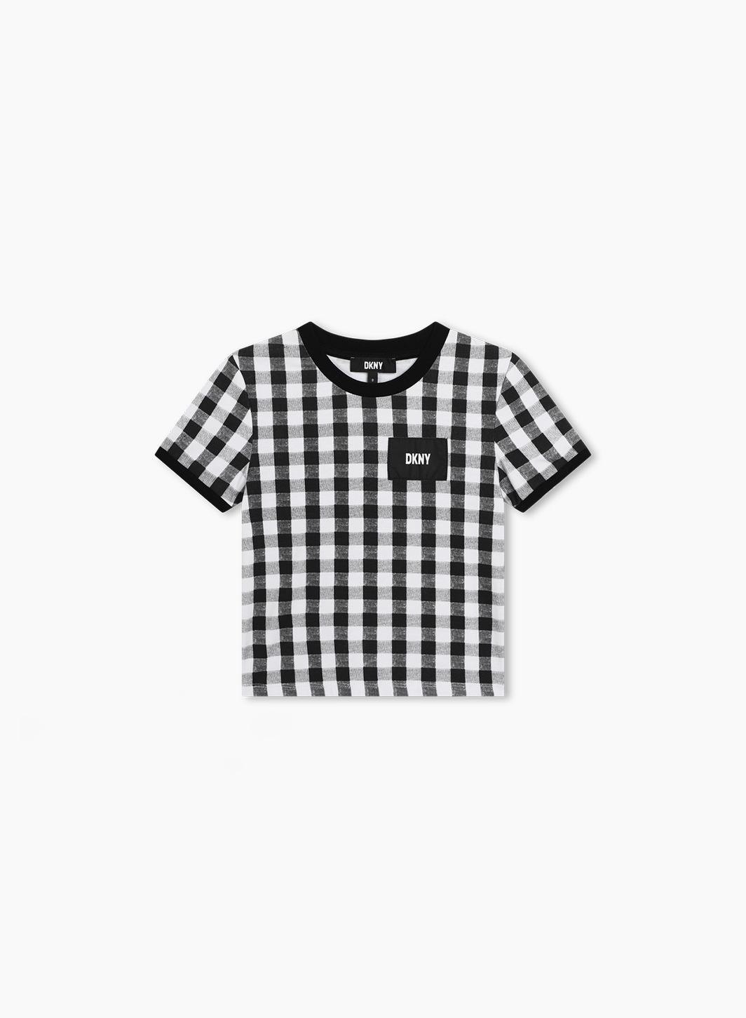 Trendy checked print t-shirt Trendy checked print t-shirt
