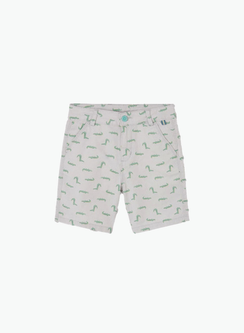 Gabardine shorts "Crocodiles"
