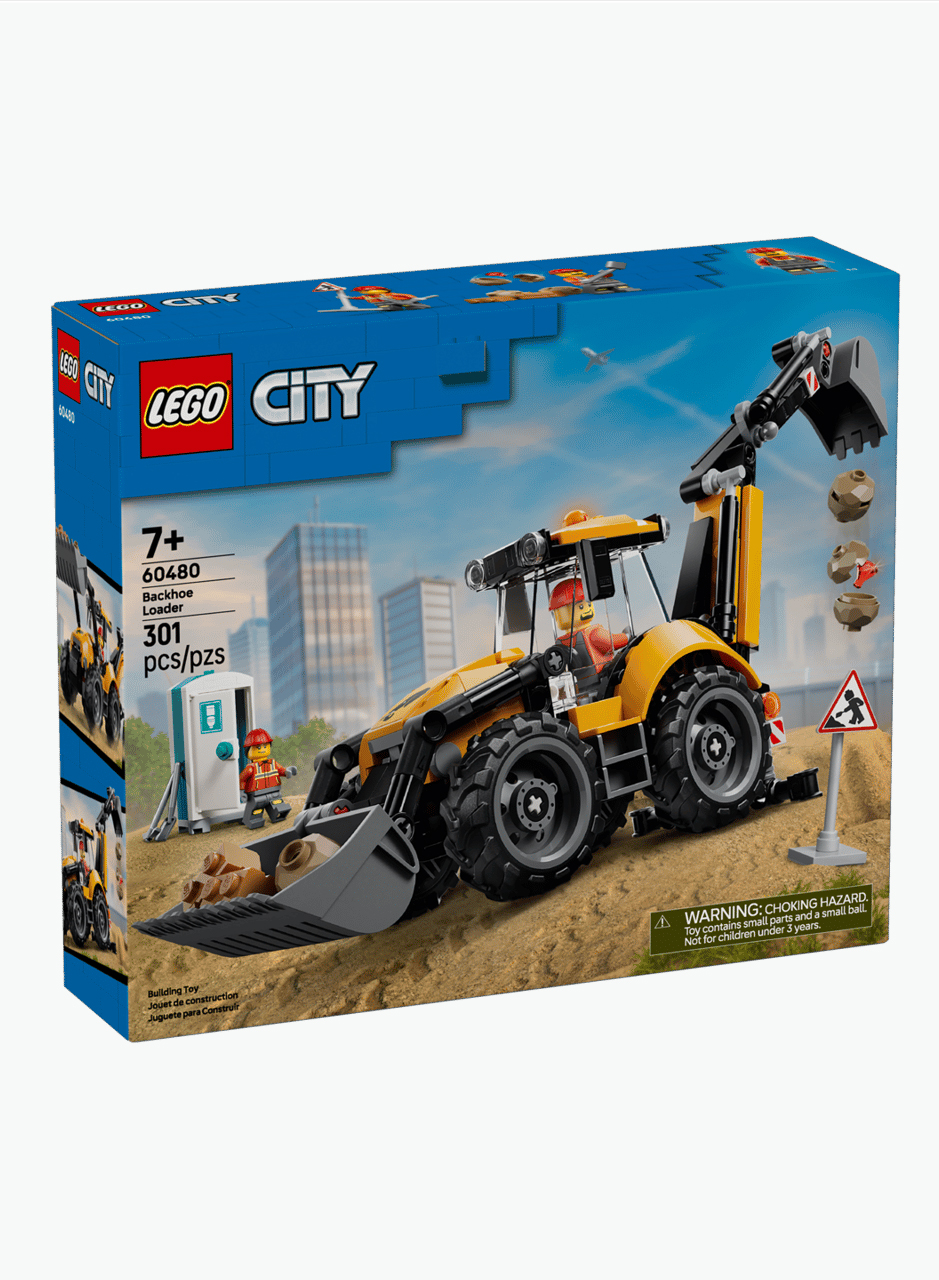 Constructor City "Yellow Backhoe Loader"