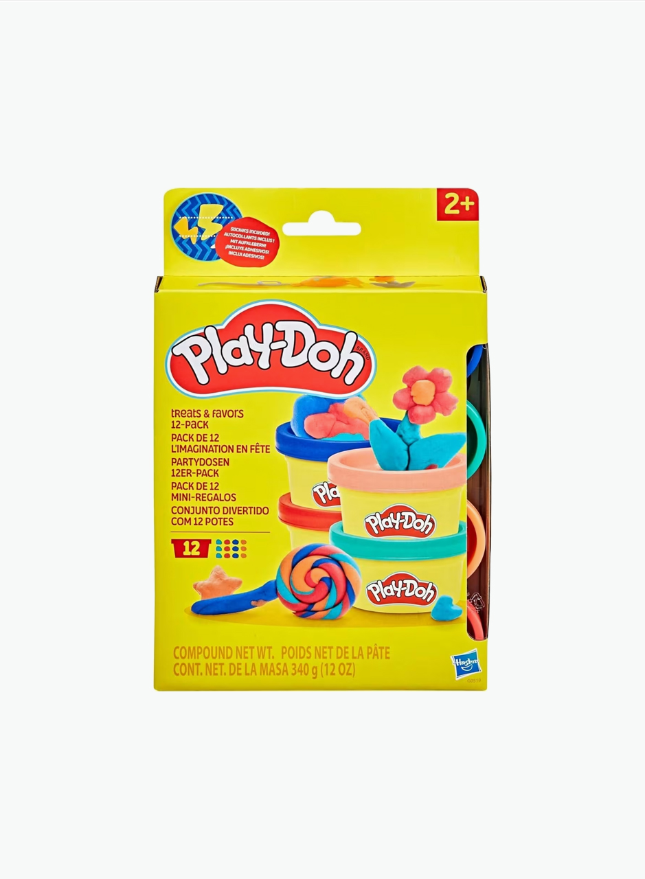 Պլաստիլինի հավաքածու Play-Doh «Հյուրասիրություններ և երեկույթի նվերներ 12 հատ»