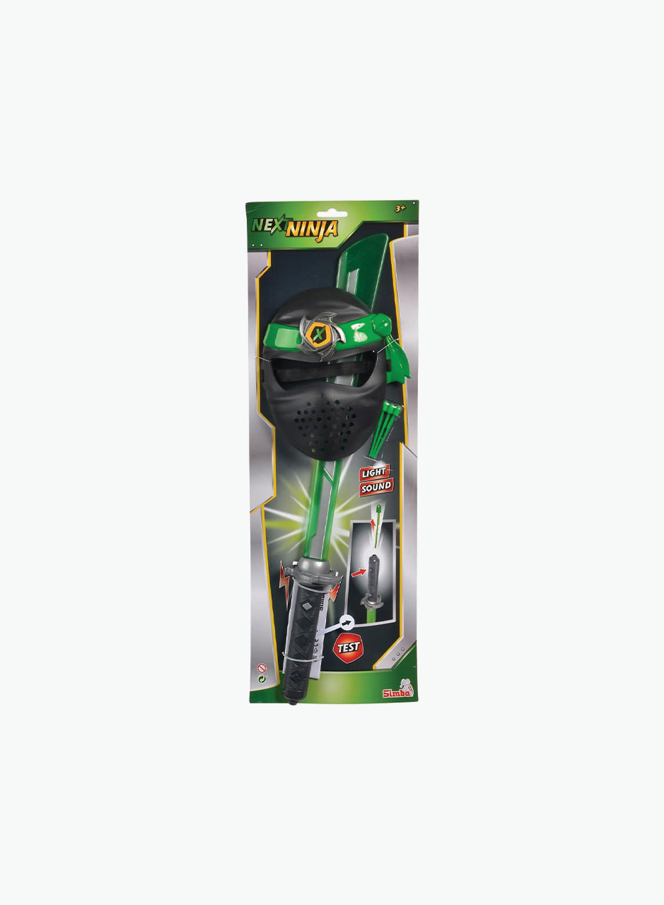 Меч и маска "Green Next Ninja"