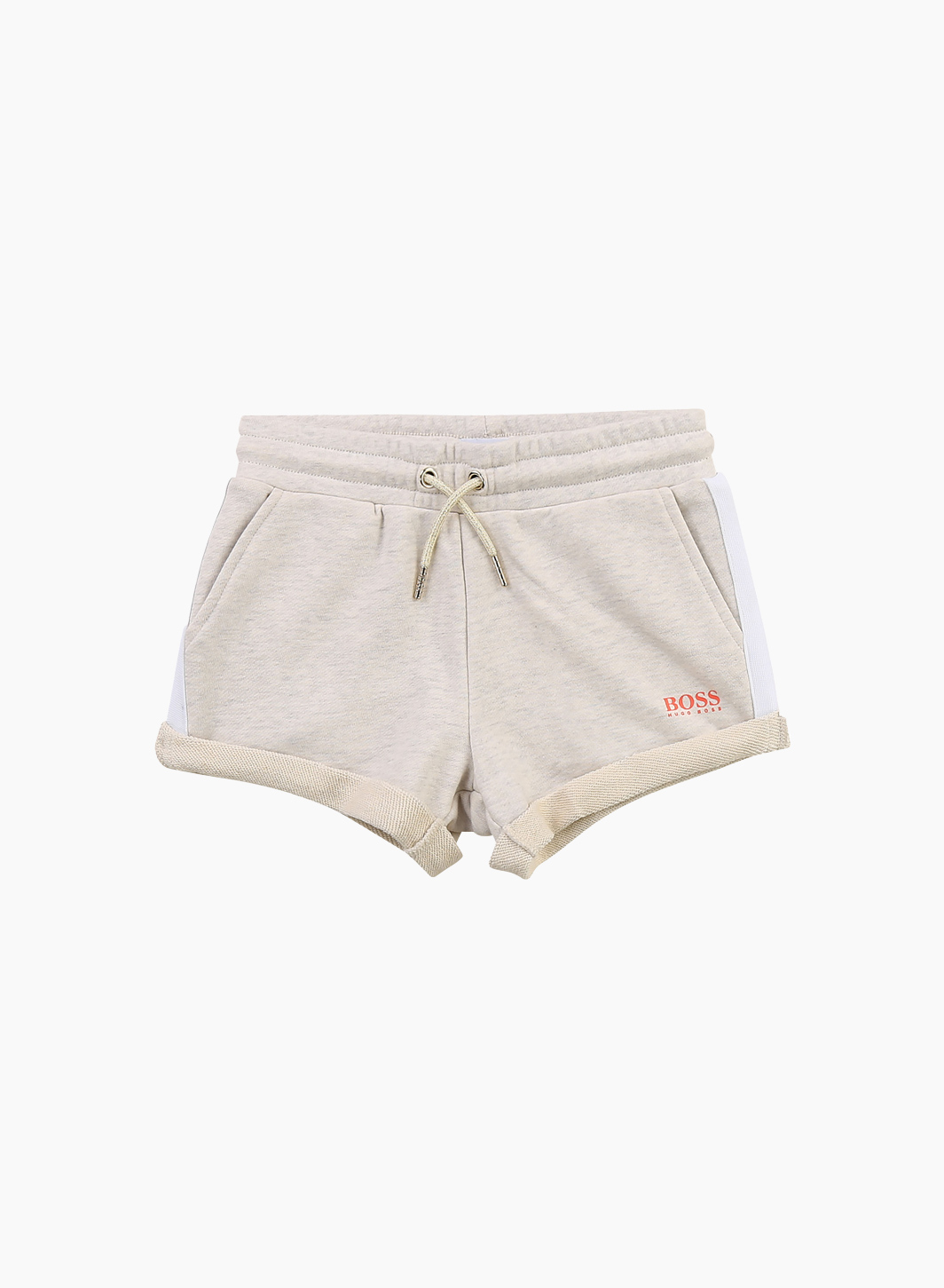 Shorts with striped braids on the sides