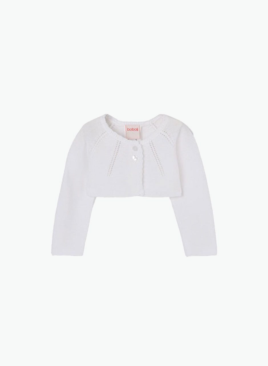 Knitted short cardigan