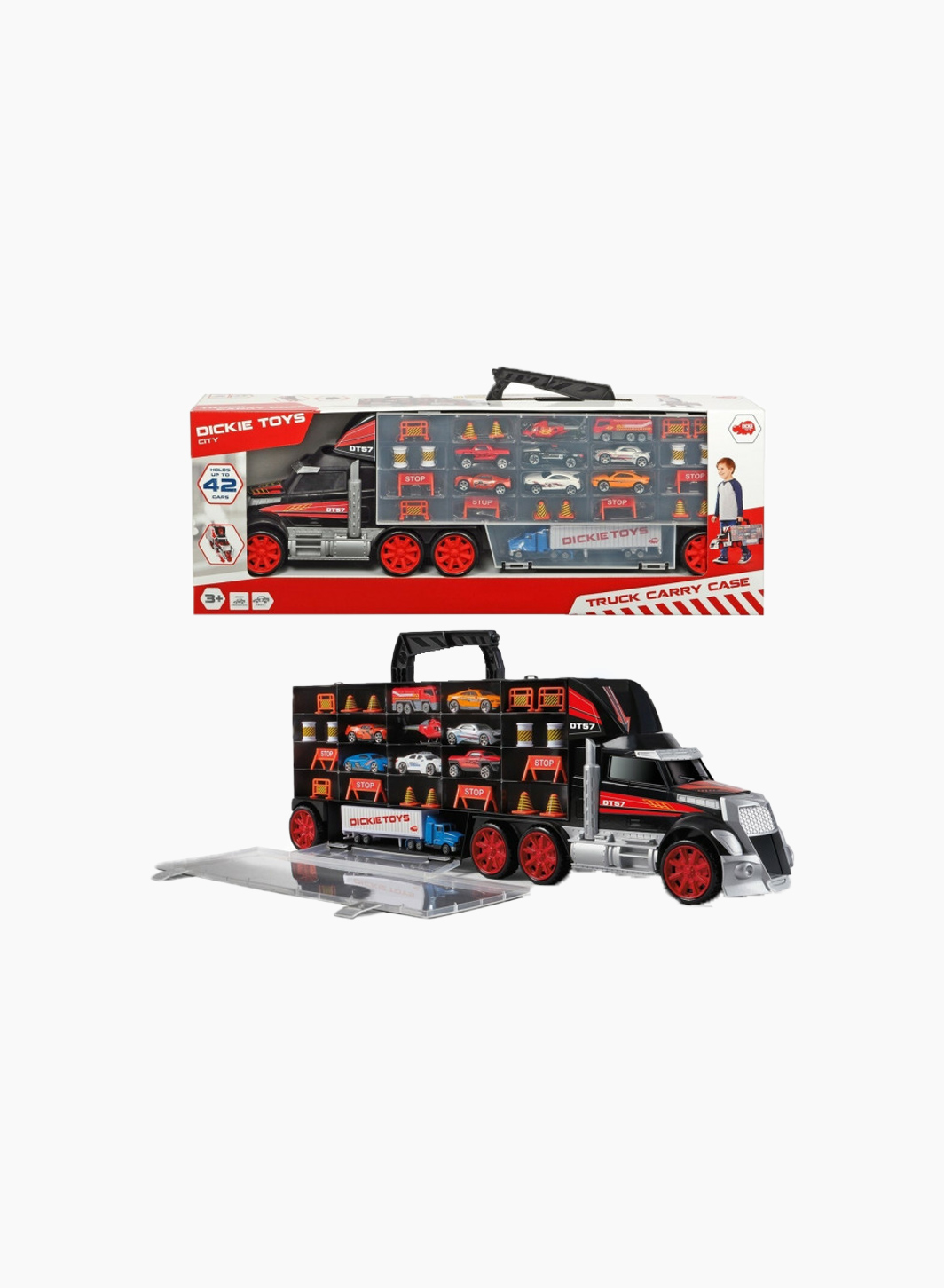 Suitcase truck with cars