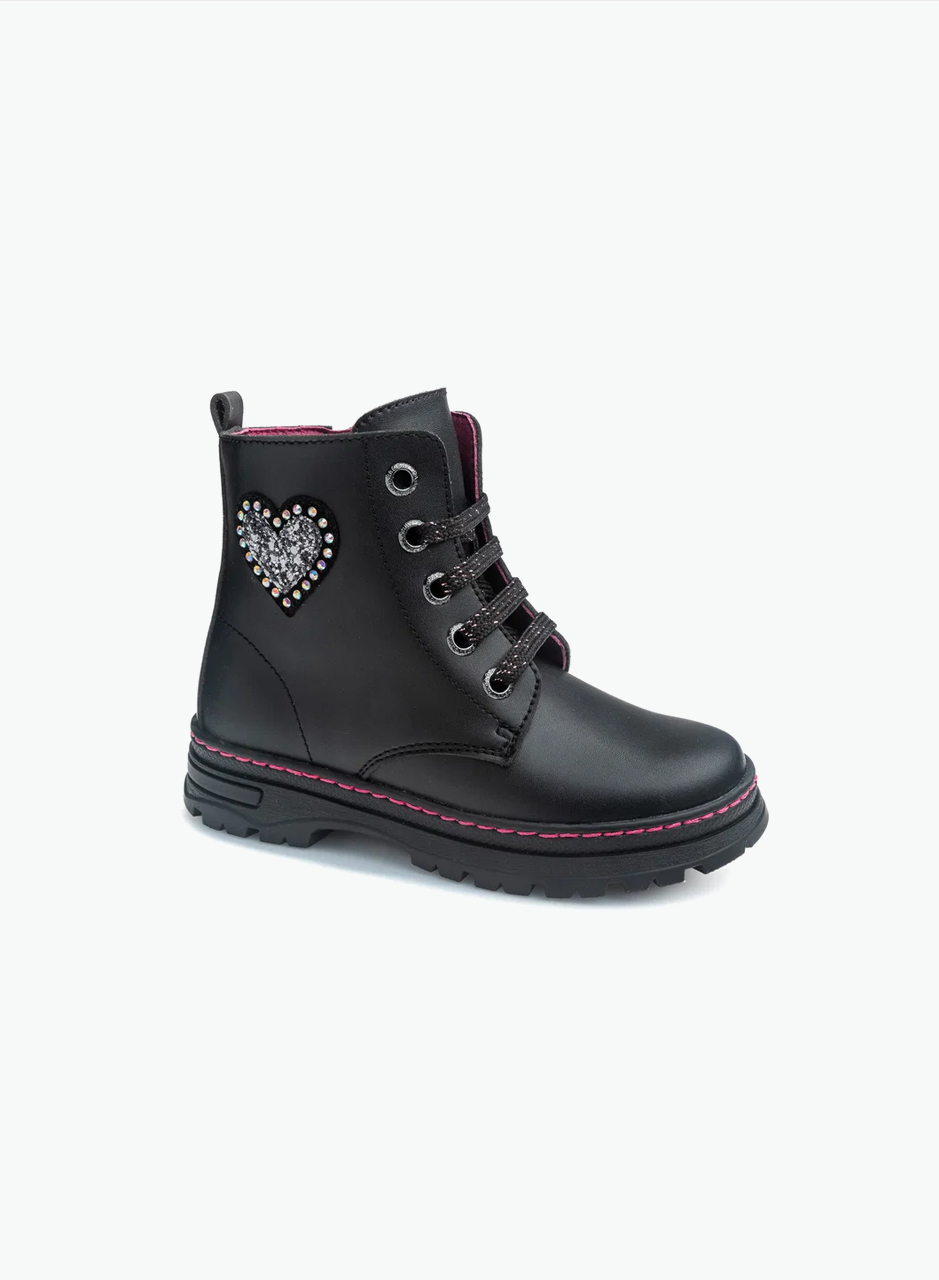 Autumn boots " Glitter heart"