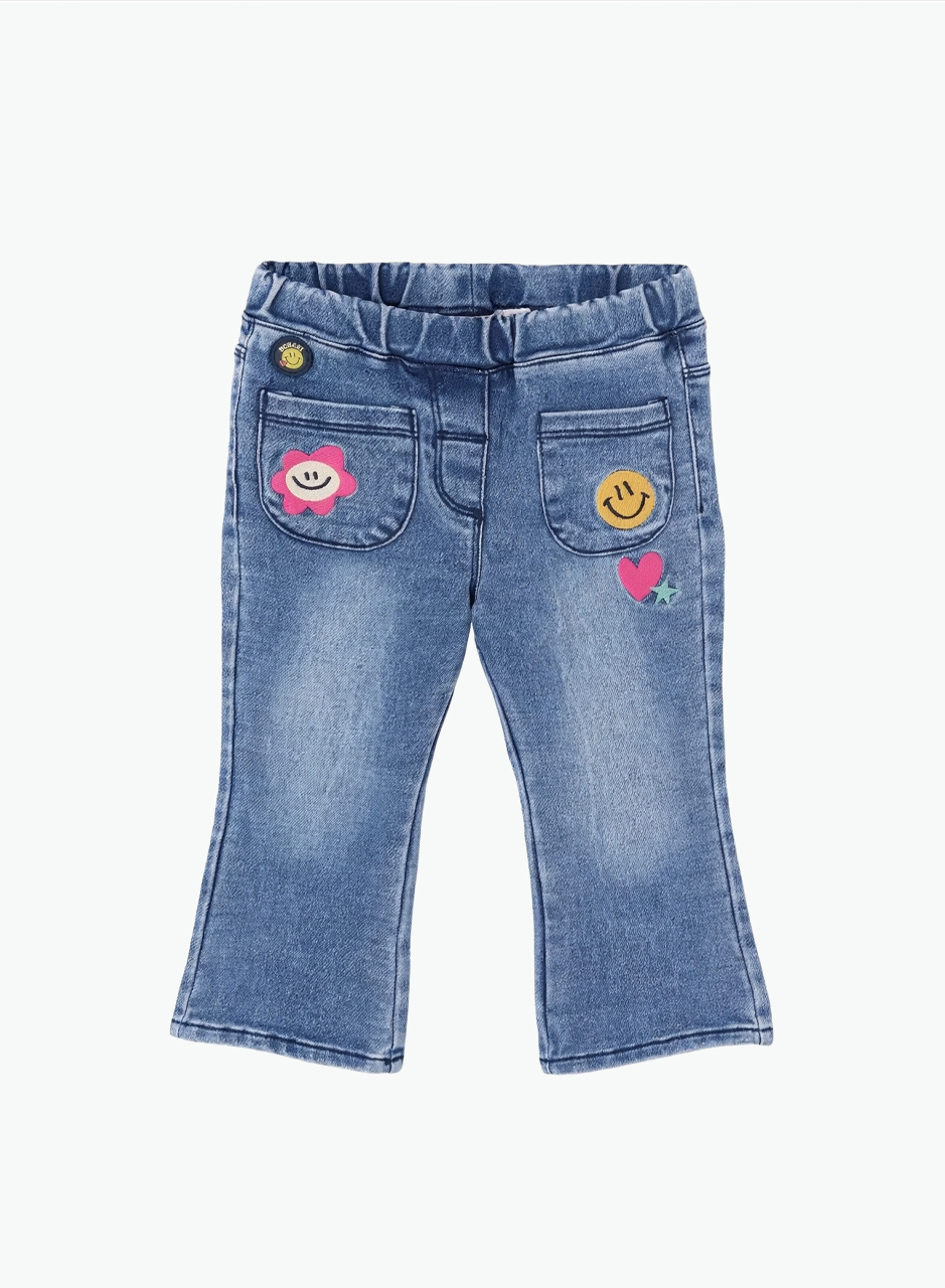 Elastic waist jeans