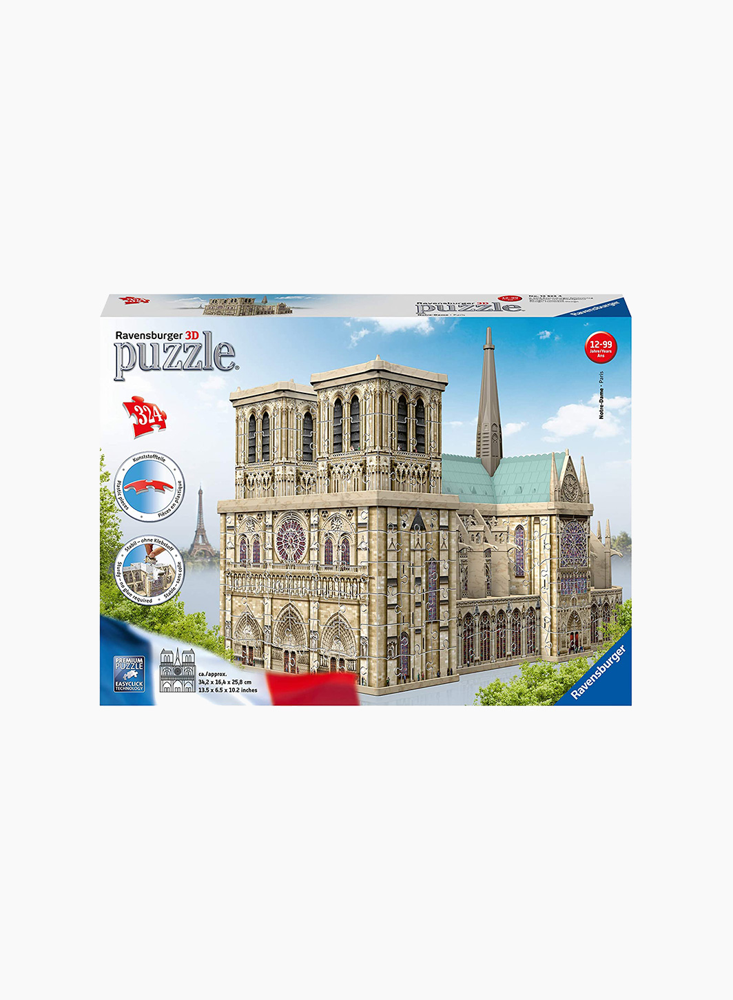 3D Փազլ «Փարիզի Աստվածամոր տաճար» 324 կտ. 3D Փազլ «Փարիզի Աստվածամոր տաճար» 324 կտ.
