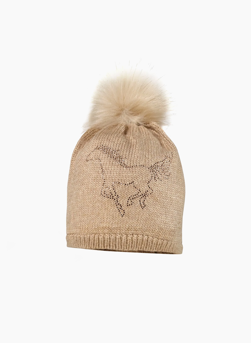 Warm winter hat with horse image