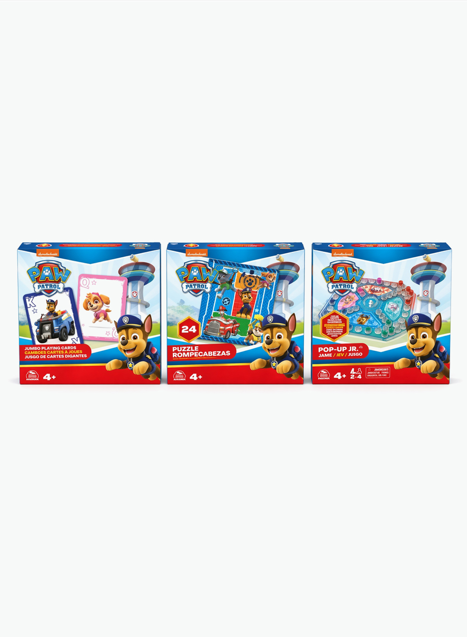 Խաղային հավաքածու Paw Patrol. խաղաքարտեր, pop-up սեղանի խաղ, փազլ 24 կտ.