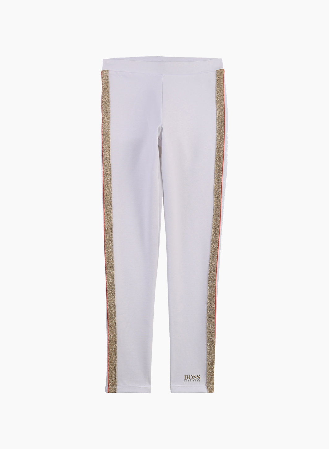 Leggings with knitted side stripes