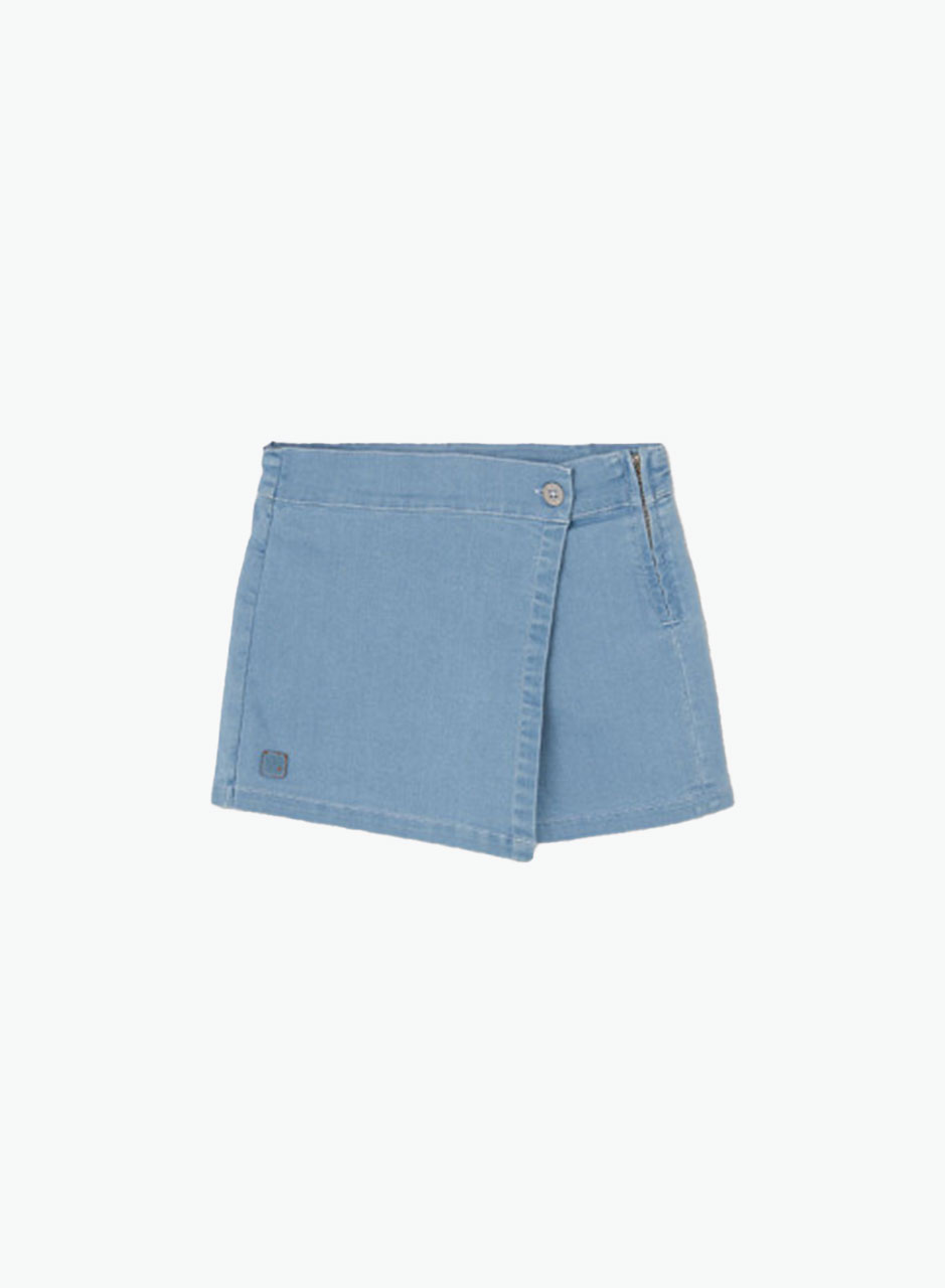 Ջինսե մոդայիկ կիսաշրջազգեստ-շորտ