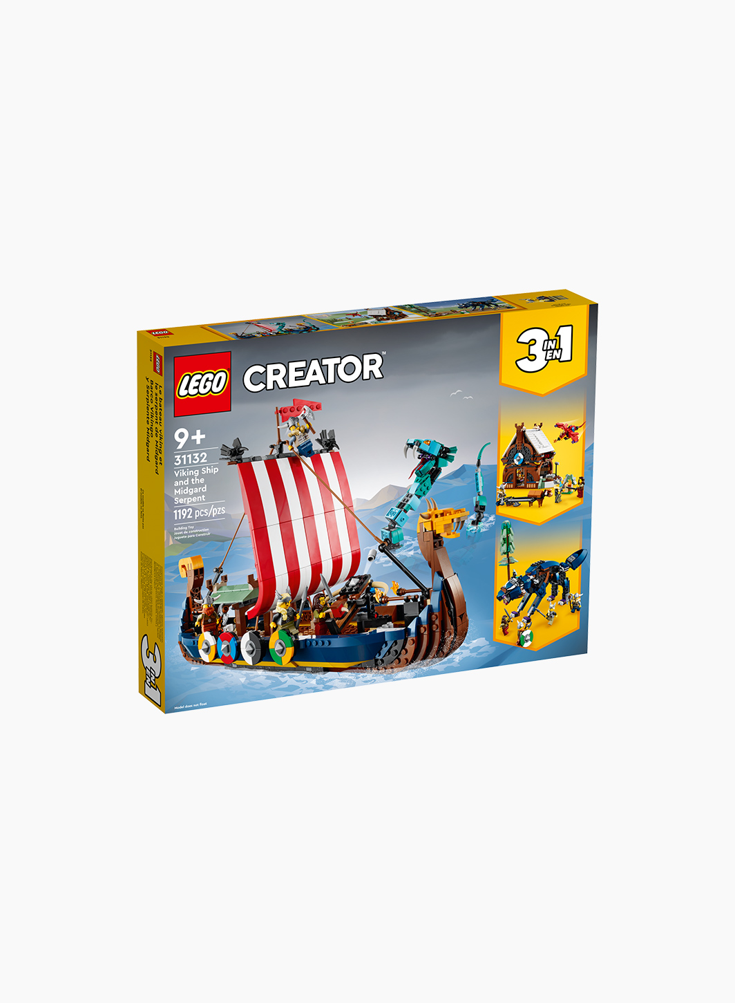Конструктор Creator "Корабль викингов и змей Мидгарда"