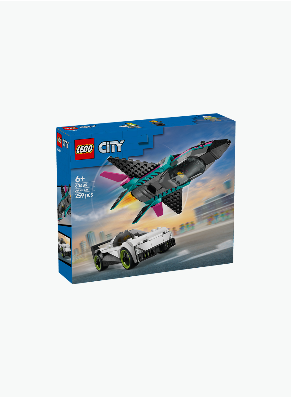 Конструктор City "Реактивный самолет против автомобиля"
