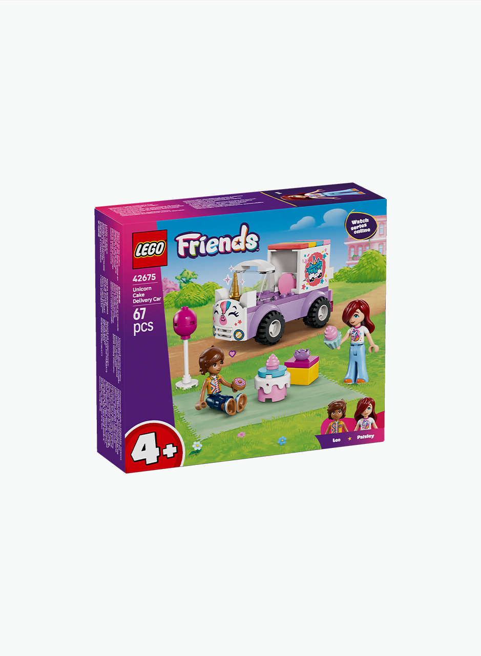 Конструктор Friends "Автомобиль для доставки тортов в виде единорога"