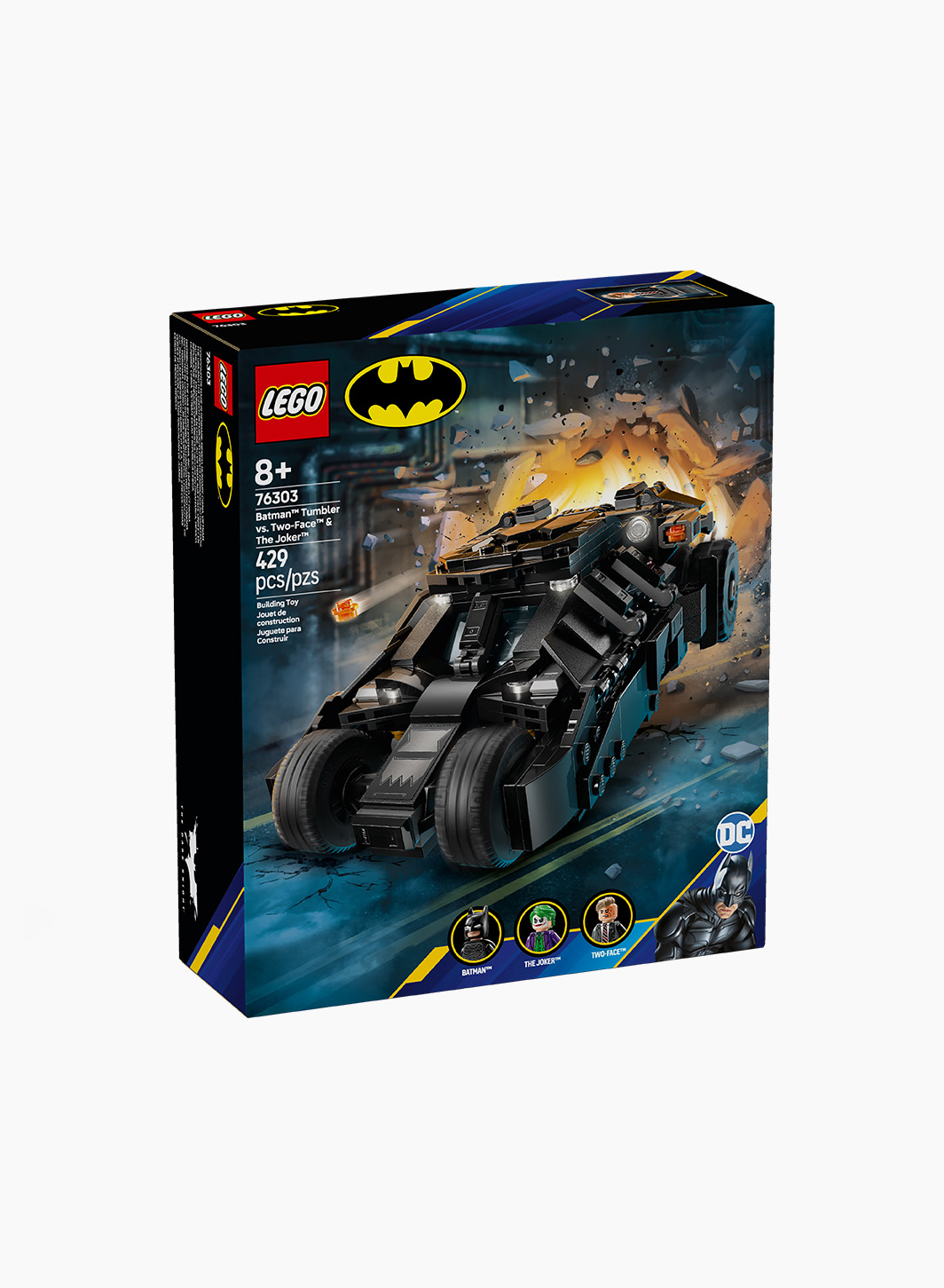 Կառուցողական խաղ Super Heroes «Batman Tumbler vs. Two-face and the Joker»