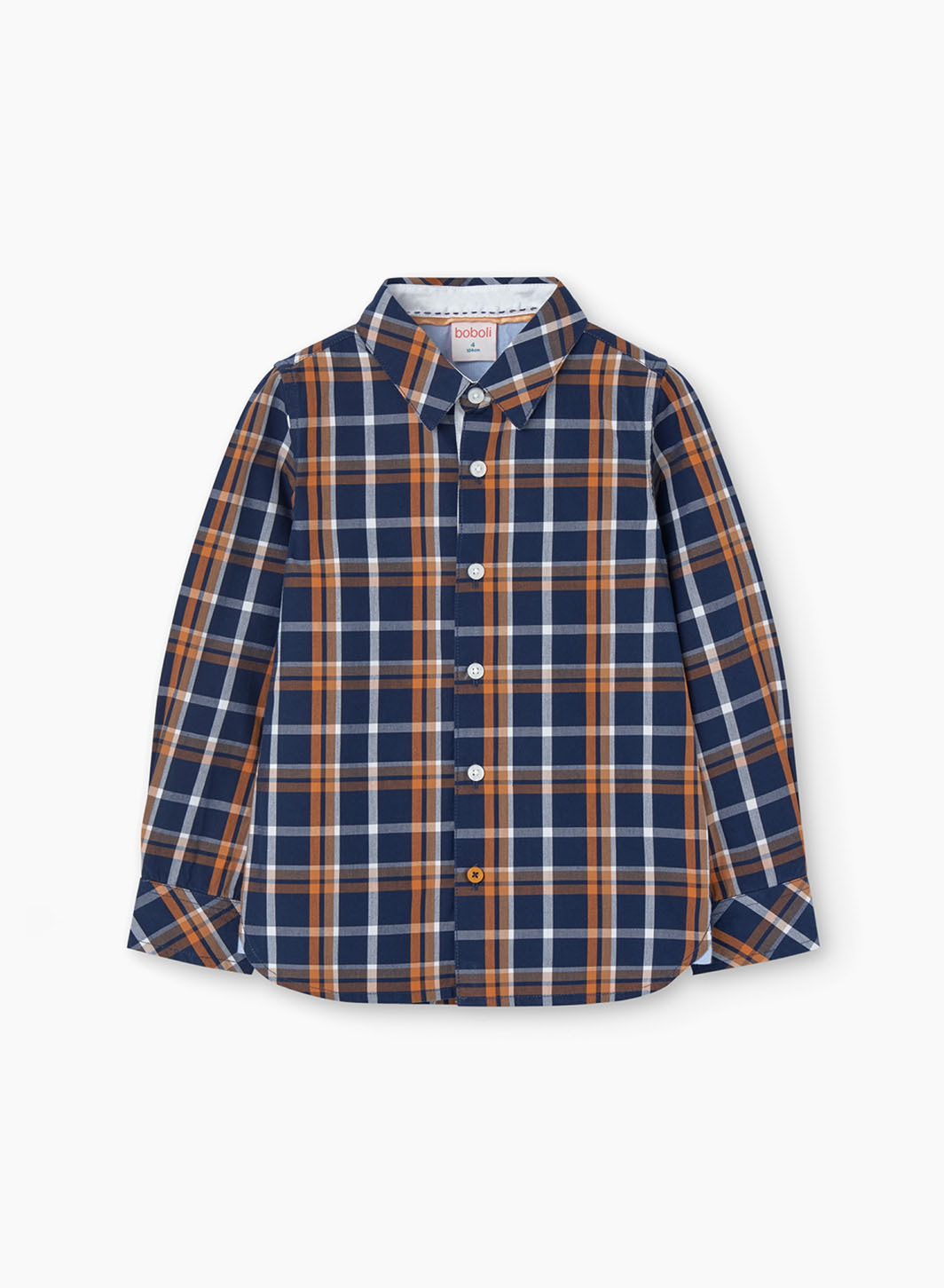 Checked long sleeve shirt