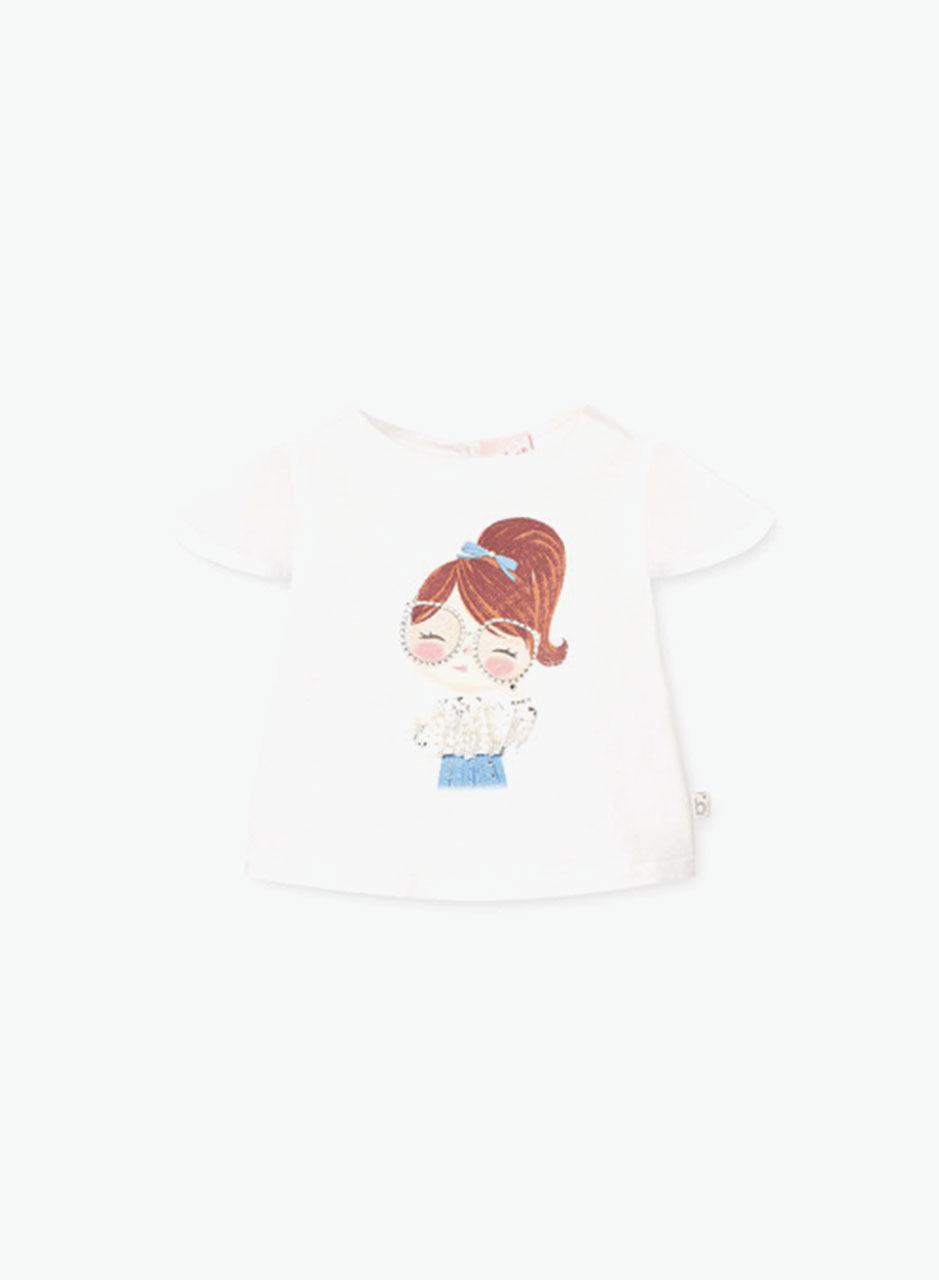 T-shirt "Fashion girl with glasses" T-shirt "Fashion girl with glasses"