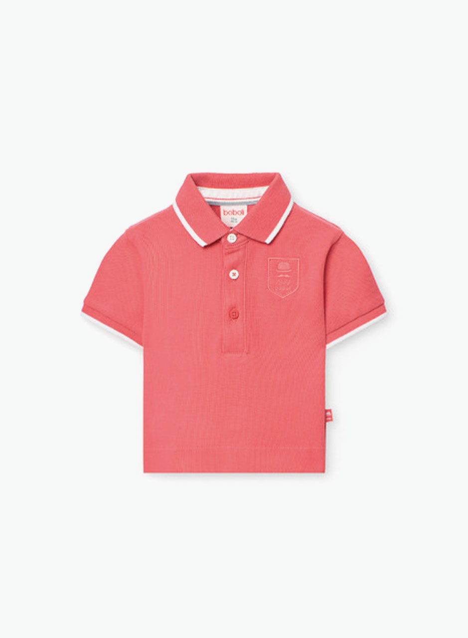 Поло с ребристым воротником Поло с ребристым воротником