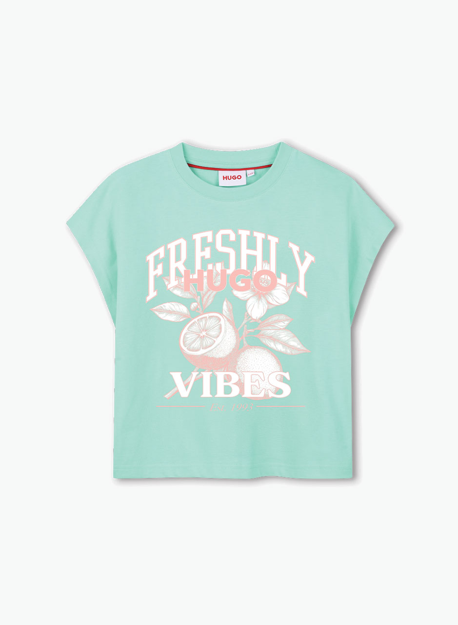 Բամբակյա շապիկ «Freshly vibes» | Երկնագույն | 8 տ. | 00-00074461