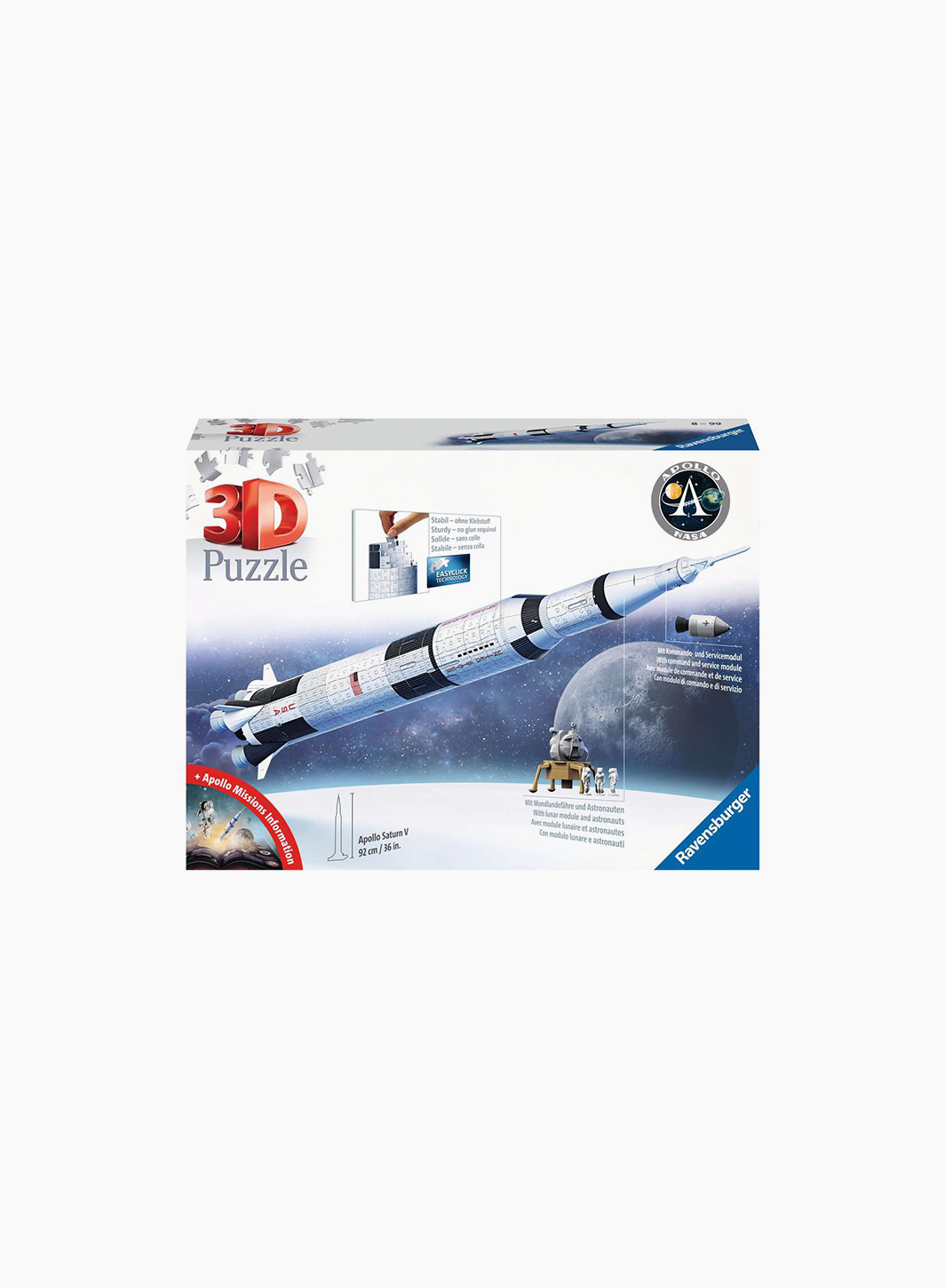 Puzzle 3D "Rocket Apollo Saturn V"