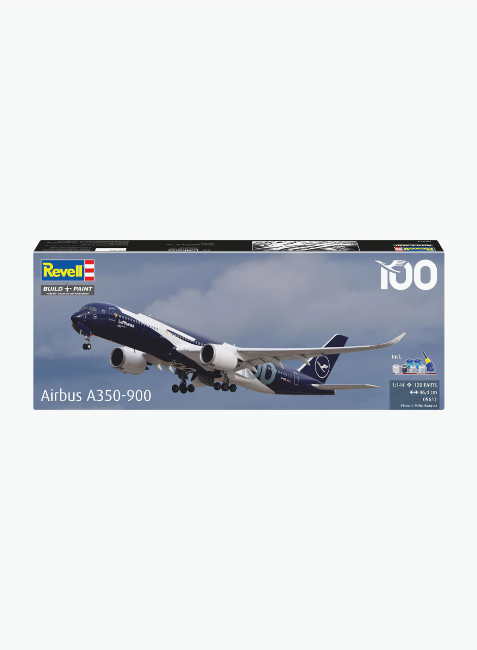 Կառուցողական նվեր-հավաքածու Revell «Աերոբուս A350-900 - Lufthansa 100 տարի»