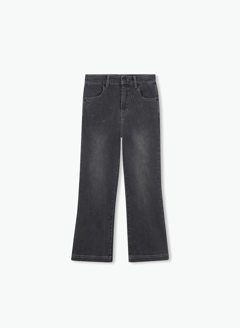 Джинсы с пуговицей