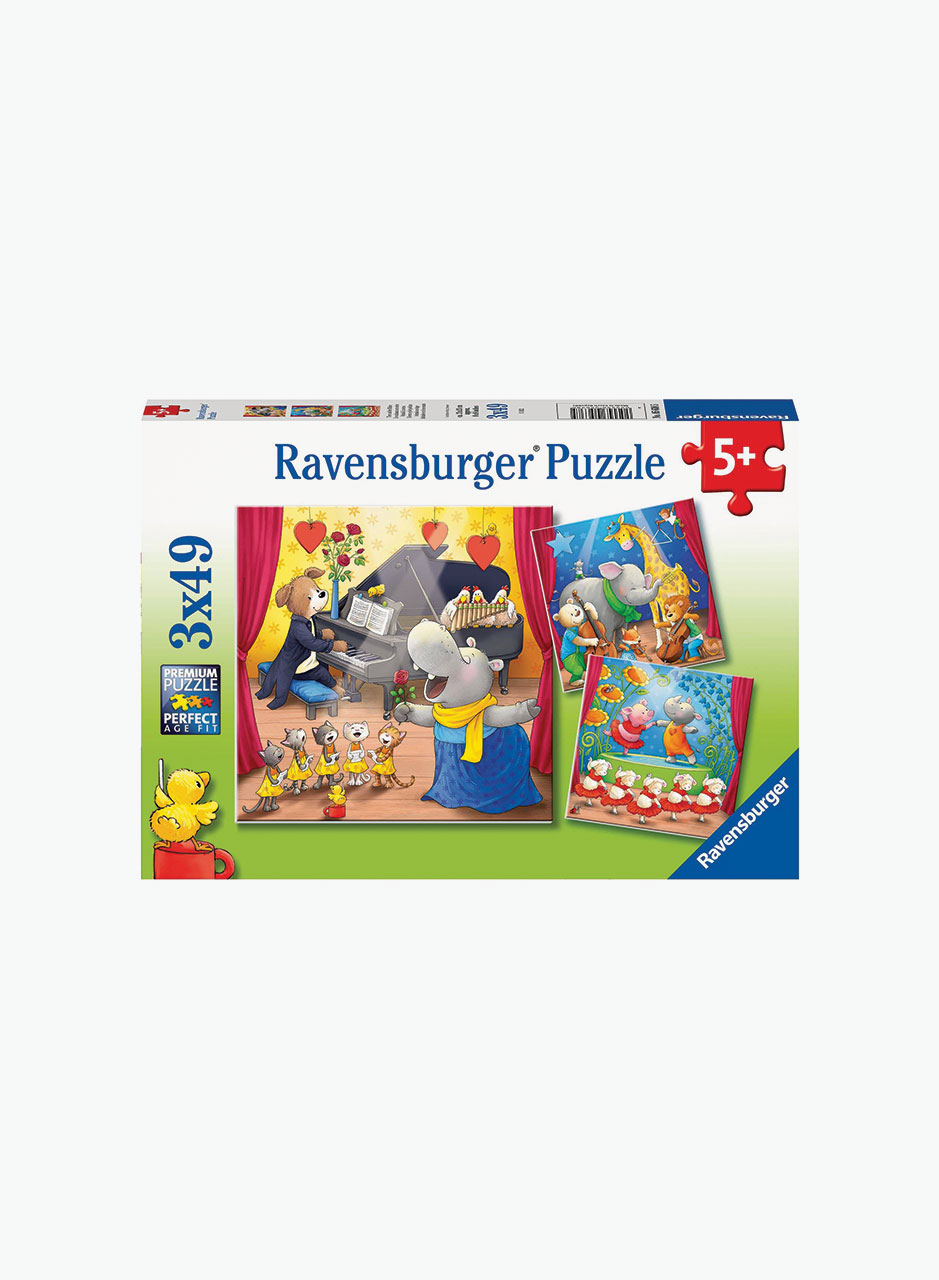 Puzzle "Animals on stage" 3*49 p.