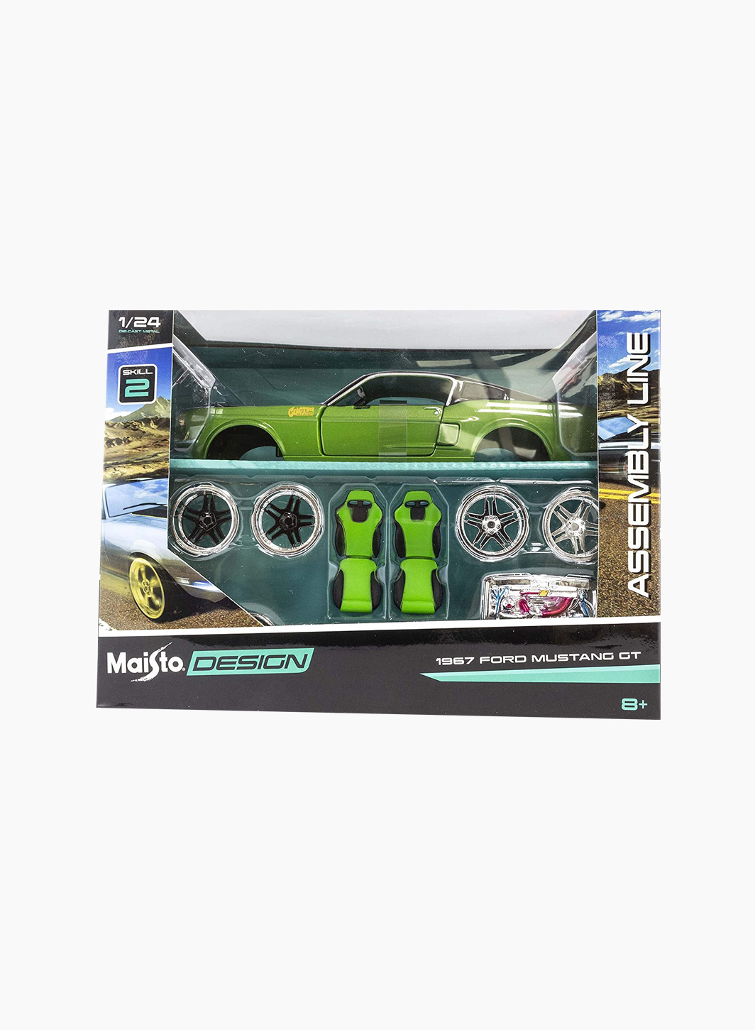 Մեքենա «1967 Ford Mustang GT» Scale 1:24