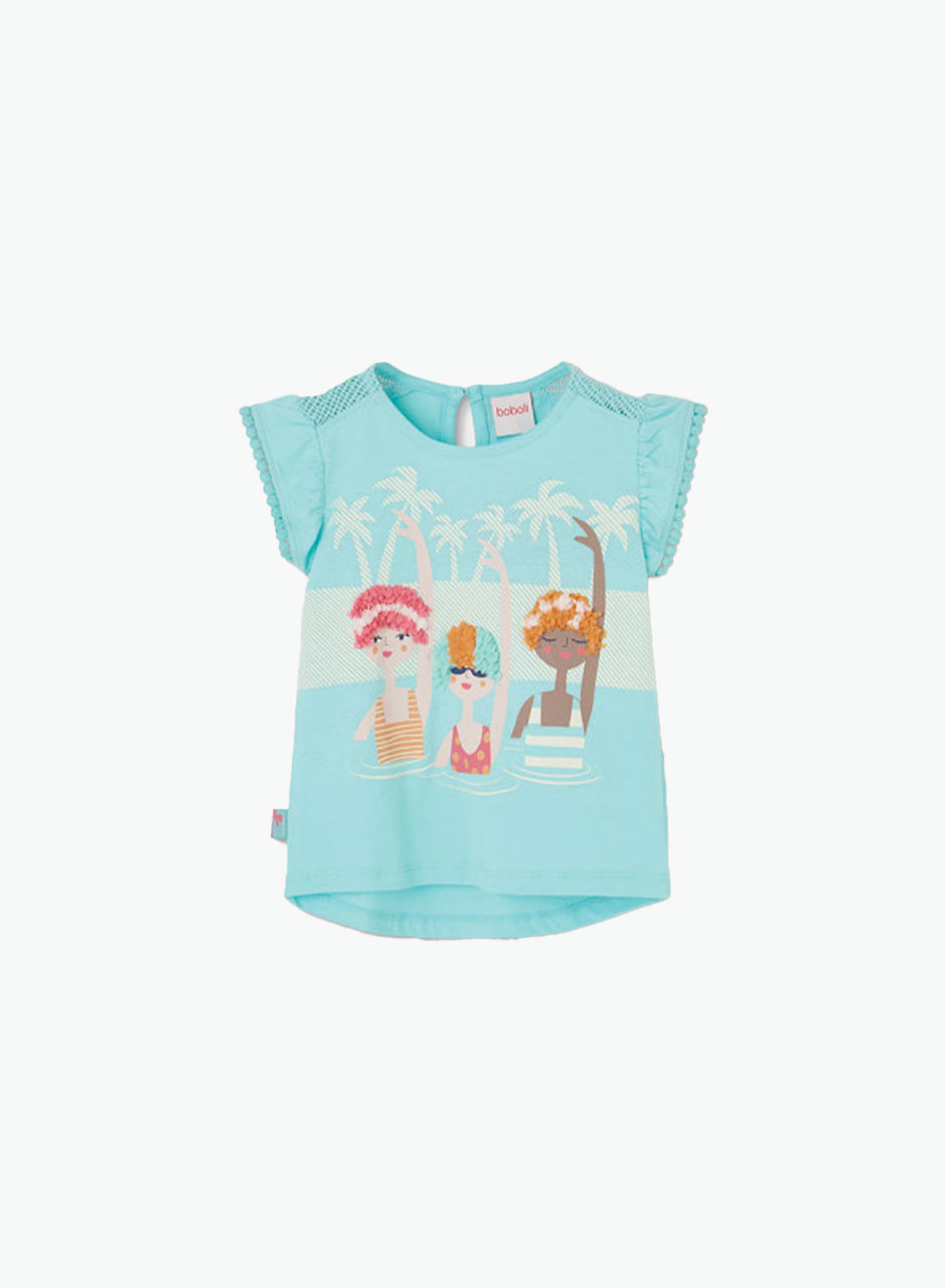 Cotton T-shirt "Swimmers"