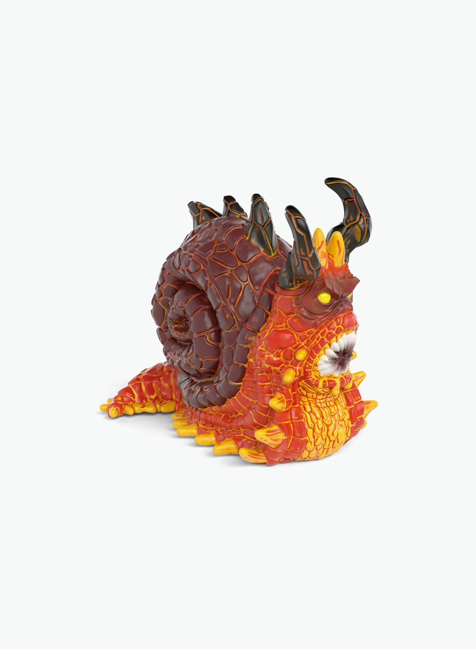Mythical animal figurine "Lava snail"