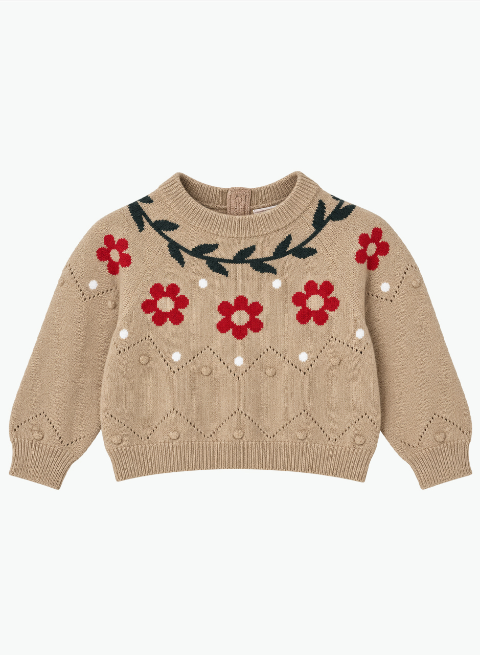 Knitted fashionable sweater