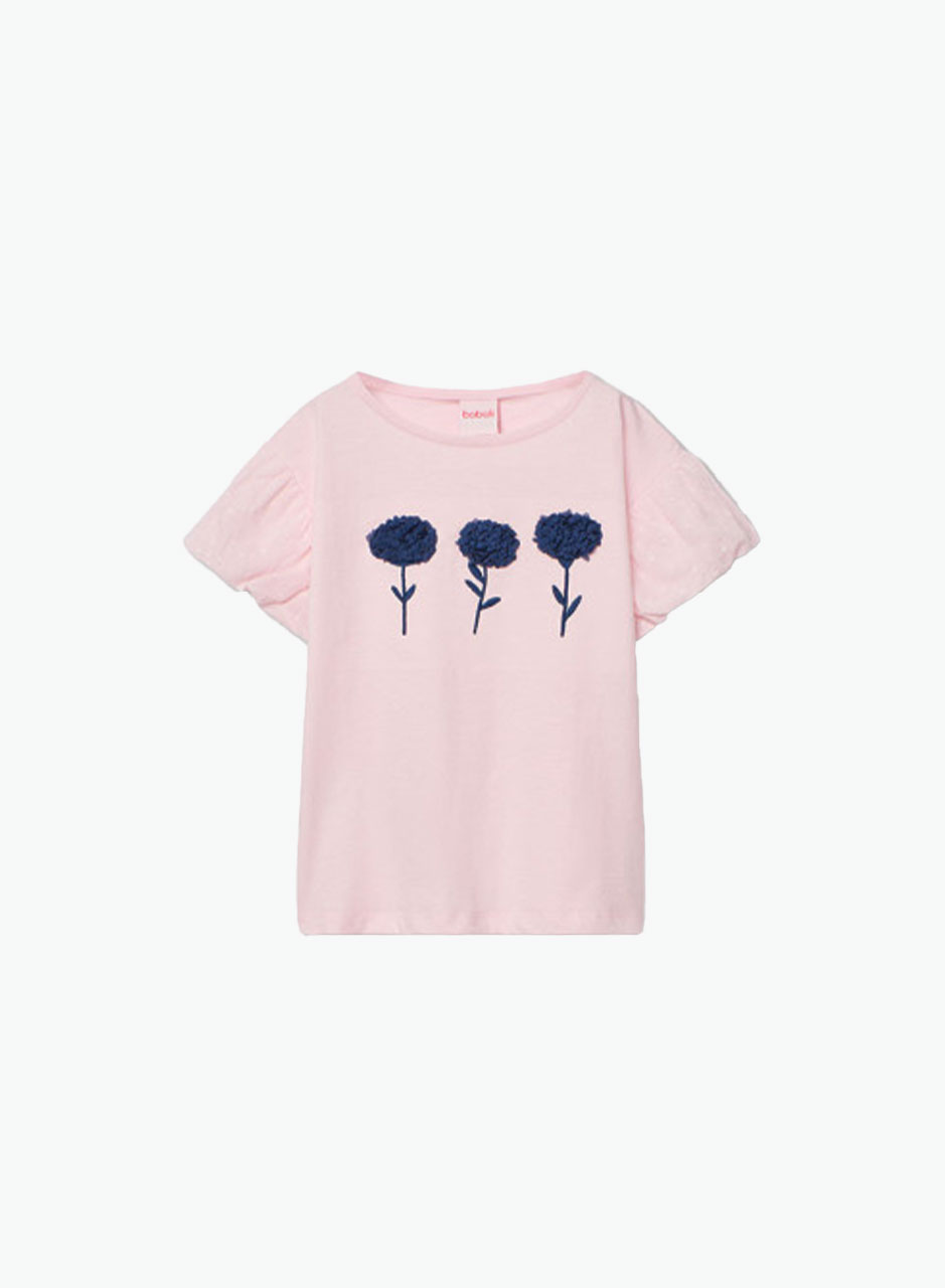 Cotton T-shirt "Flowers"