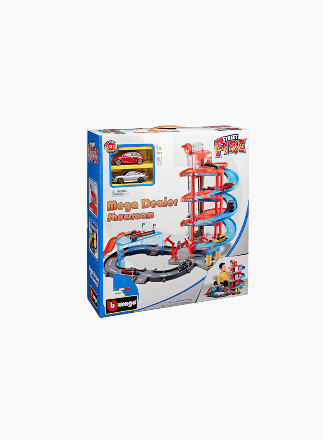 Play Set "STR. FIRE Mega Dealer Showroom 2 Cars"