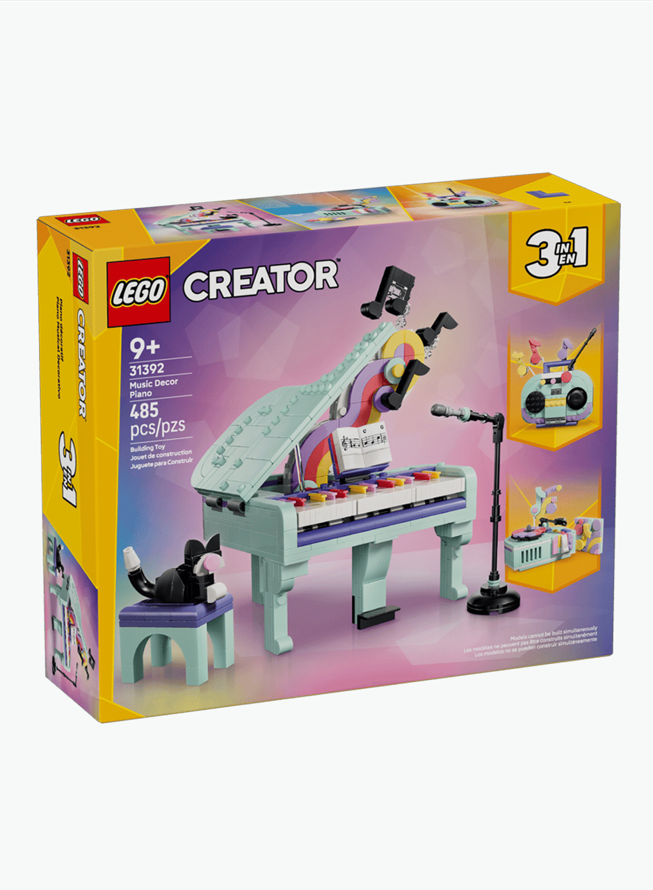 Constructor Creator "Music Decor Piano with Cat"