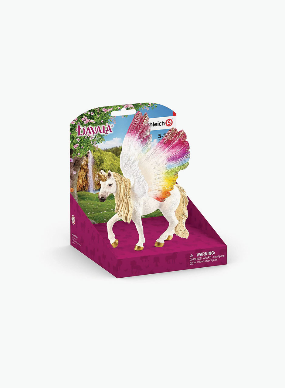 Animal figurine "Winged unicorn Rainbow"