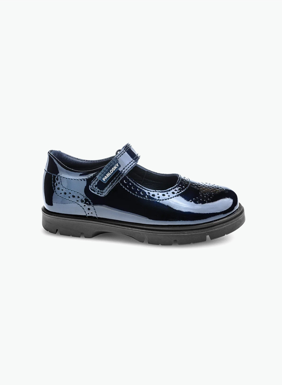Girls' patent leather shoes for school
