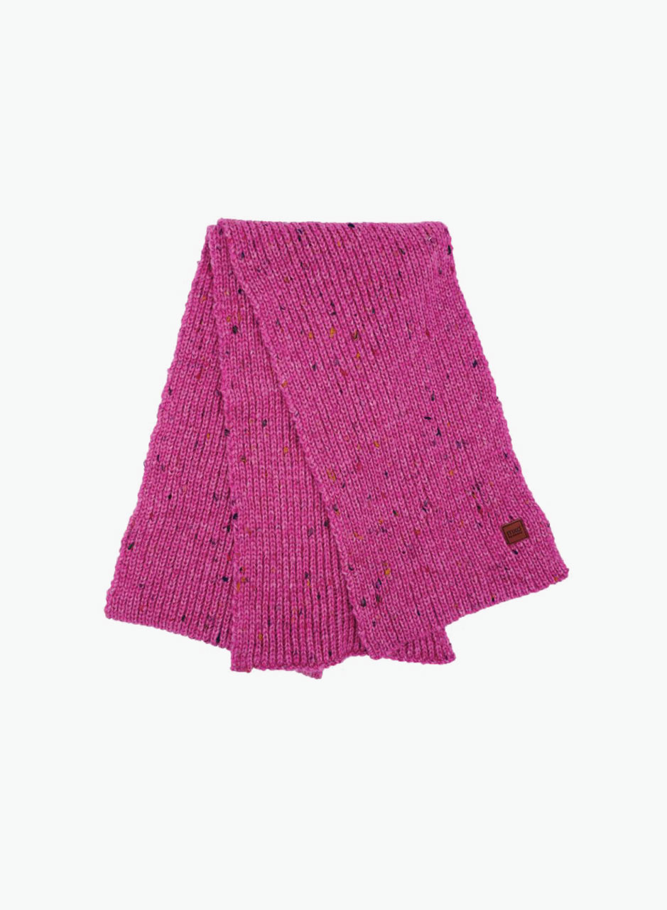 Soft knitted winter scarf