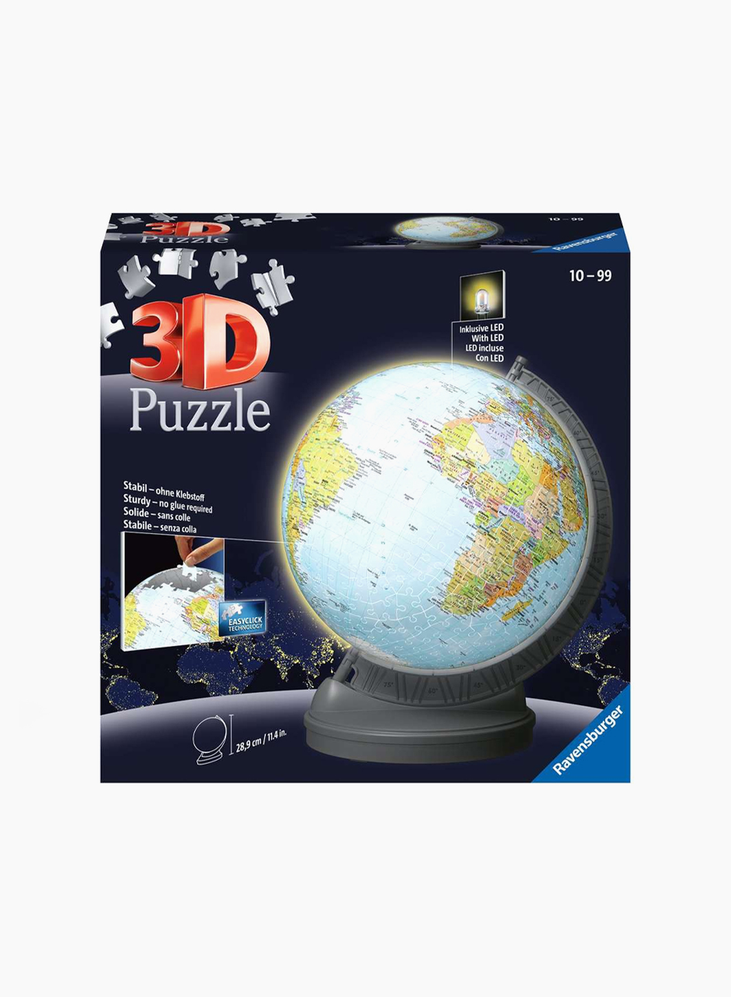 3D puzzle "Globe with light" 540 pc.