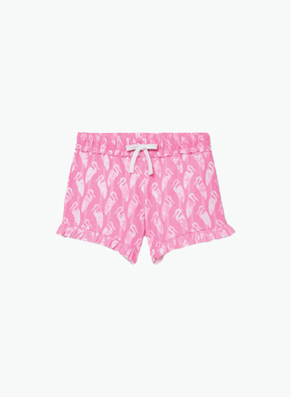 Шорты для девочек "Фламинго"