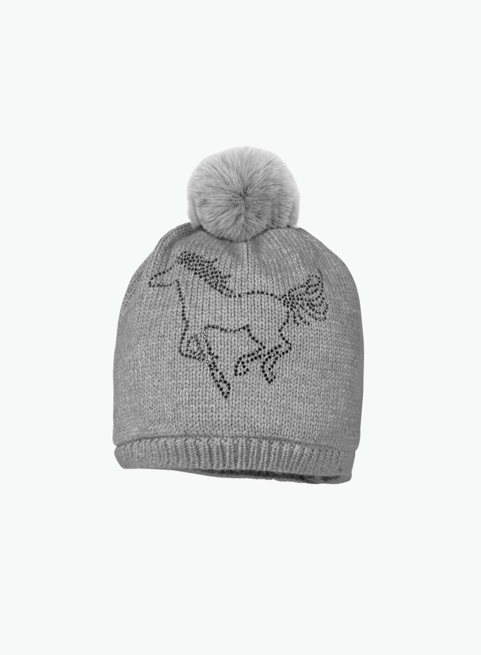 Warm winter hat with pompon