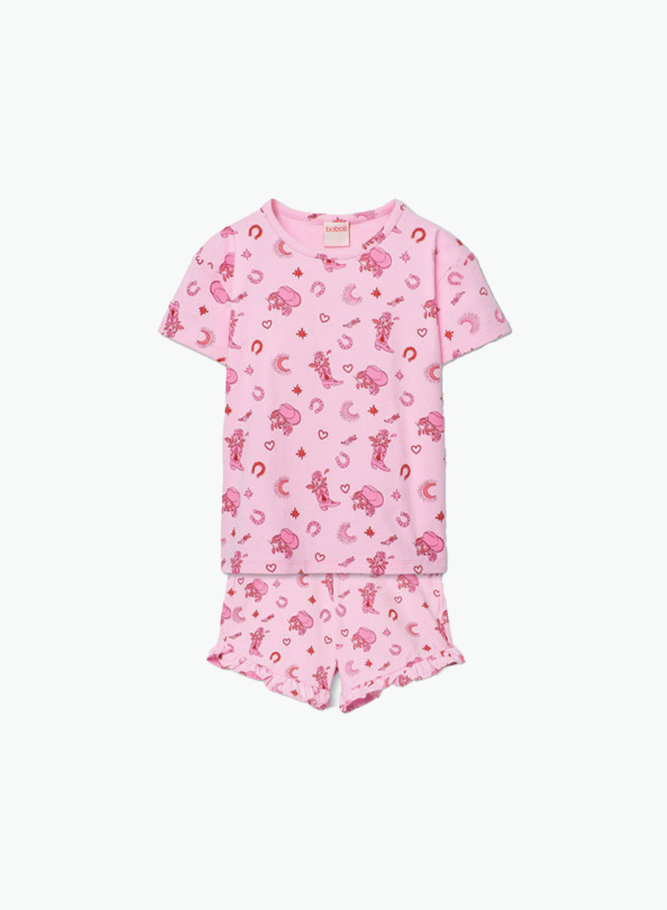 Пижама с шортами и футболкой