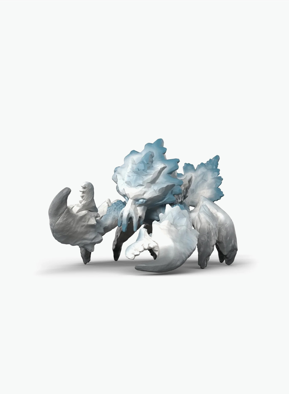 Mythical animal figurine "Ice crab"