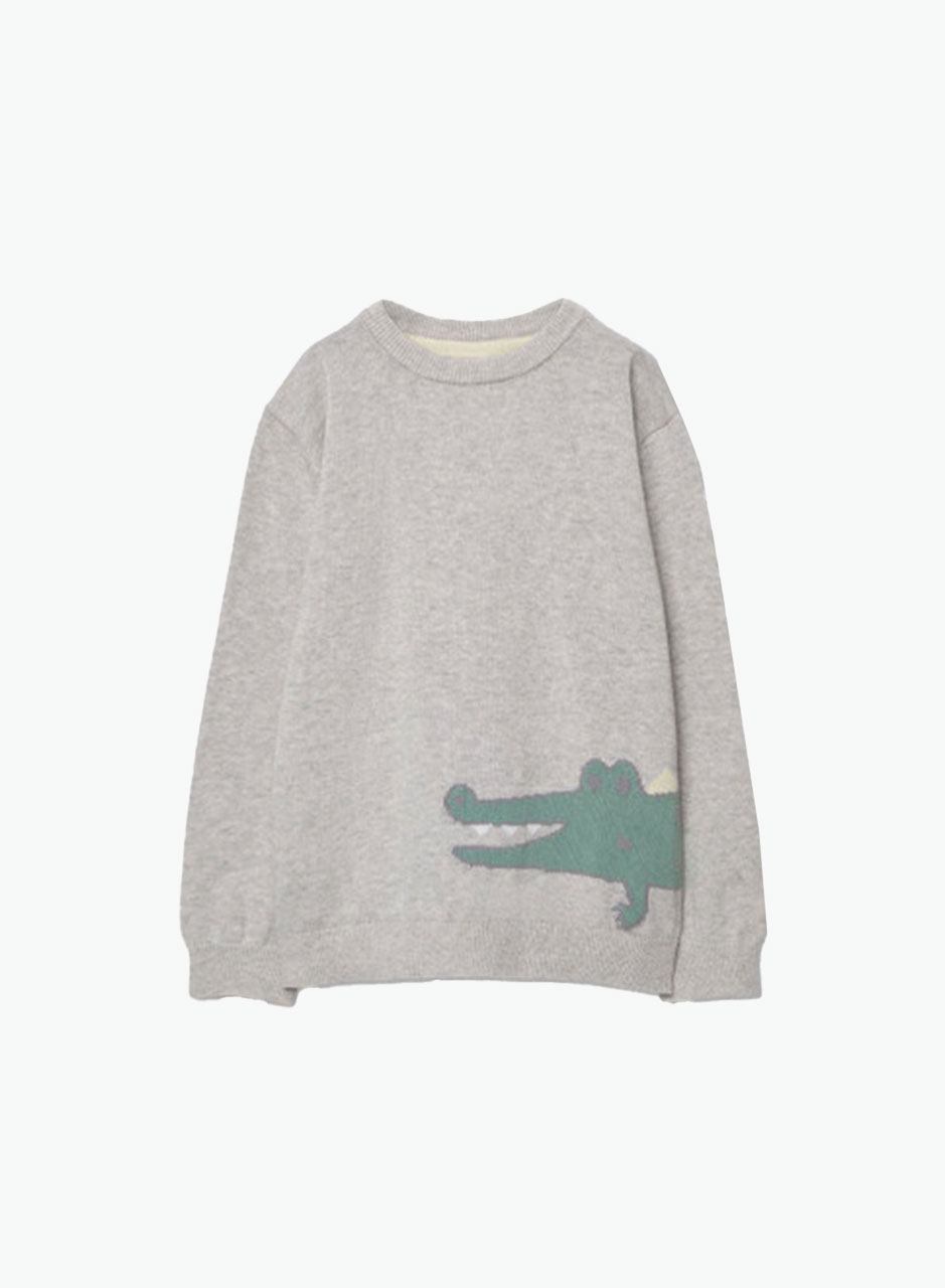 Knitted sweater "Crocodile"