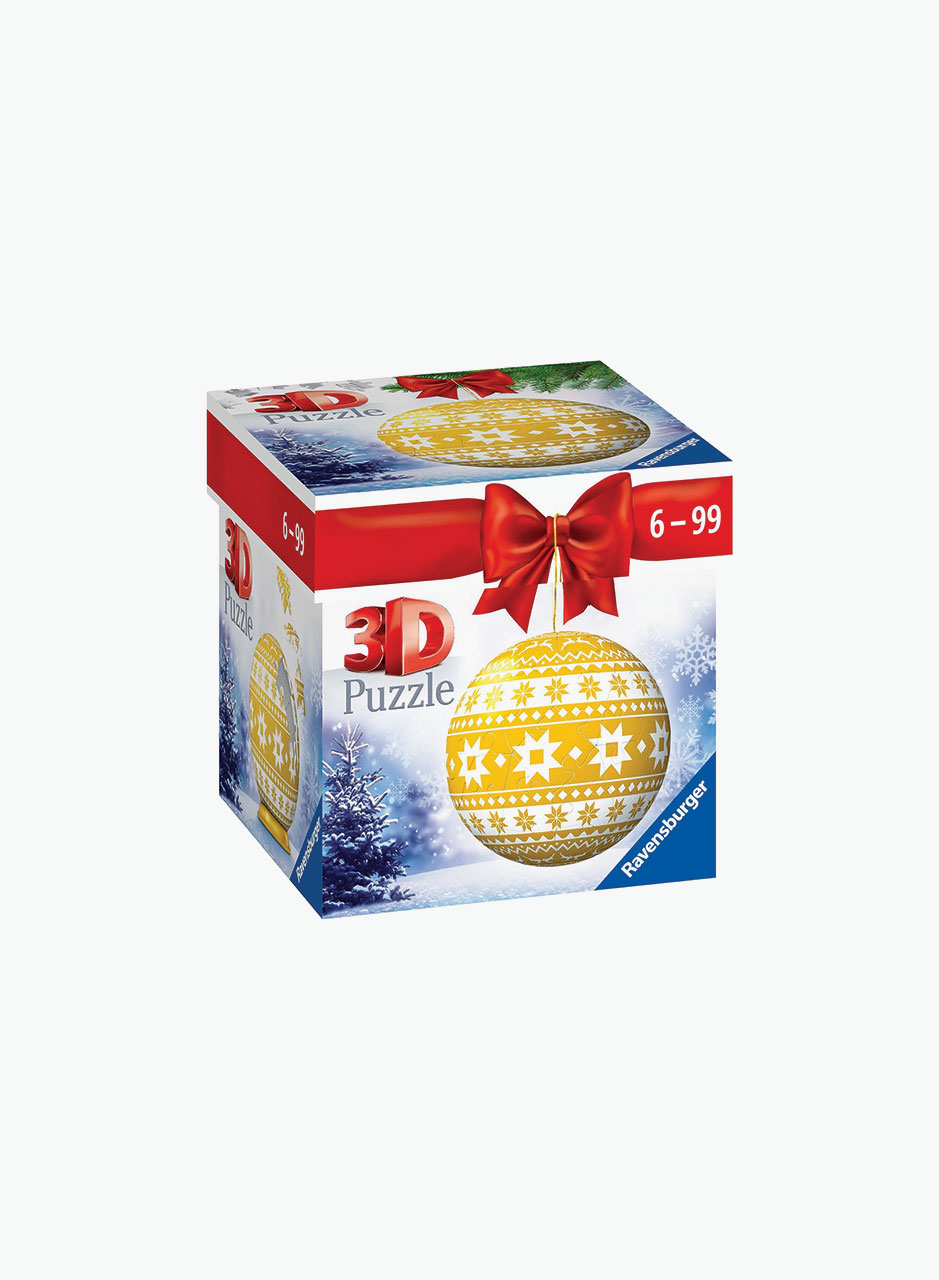 3D puzzle "Yellow Christmas decoration" 54 pc.