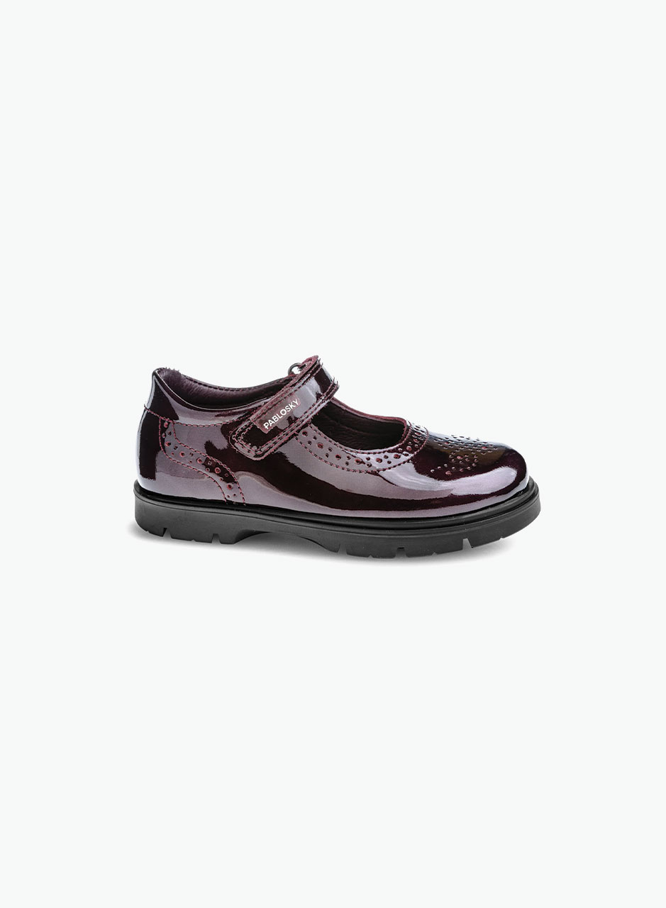 Patent leather shoes for school